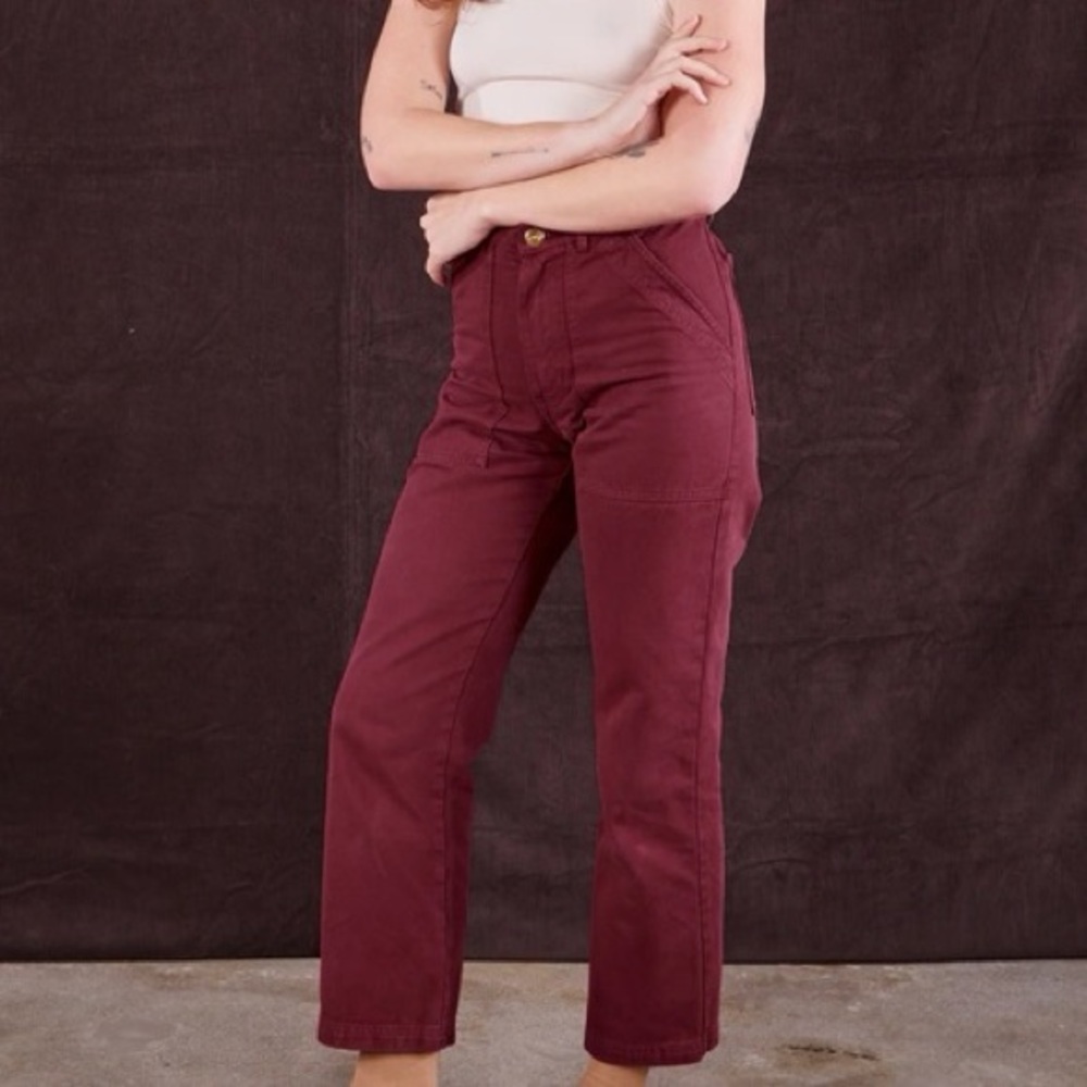 Big Bud Press Work Pants in Cranberry